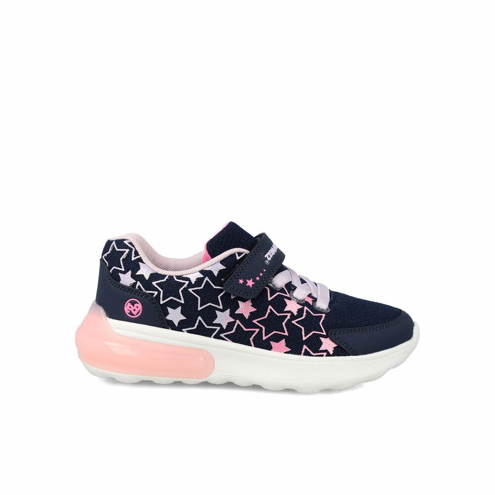 Zapatilla Niña Bubblegummers Flyn Azul Marino - Fucsia image number 0.0